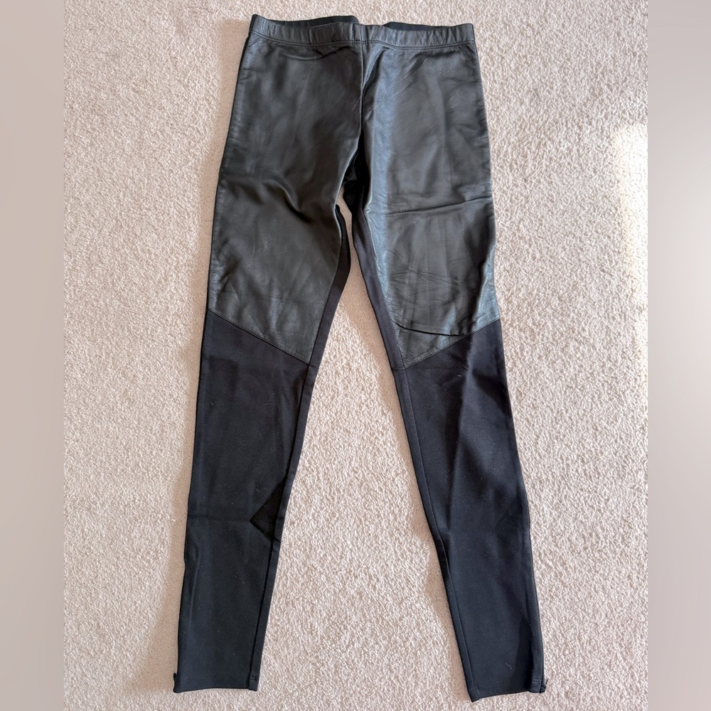 Tart Leather Leggings with Zip Bottom size Small NWOT